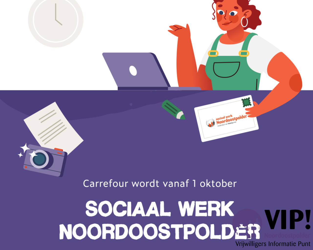 Carrefour wordt Sociaal Werk Noordoostpolder en verhuist